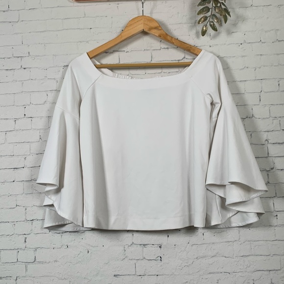 Banana Republic Off The Shoulder Bell Sleeve Top - Picture 3 of 5